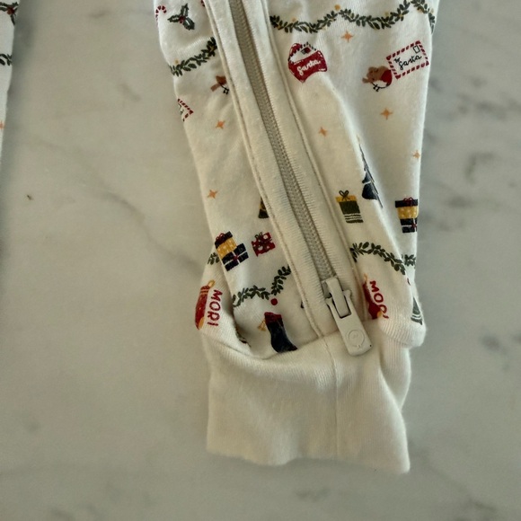 Baby Mori Christmas Fairisle Clever Zip Baby Pajamas - Picture 10 of 15